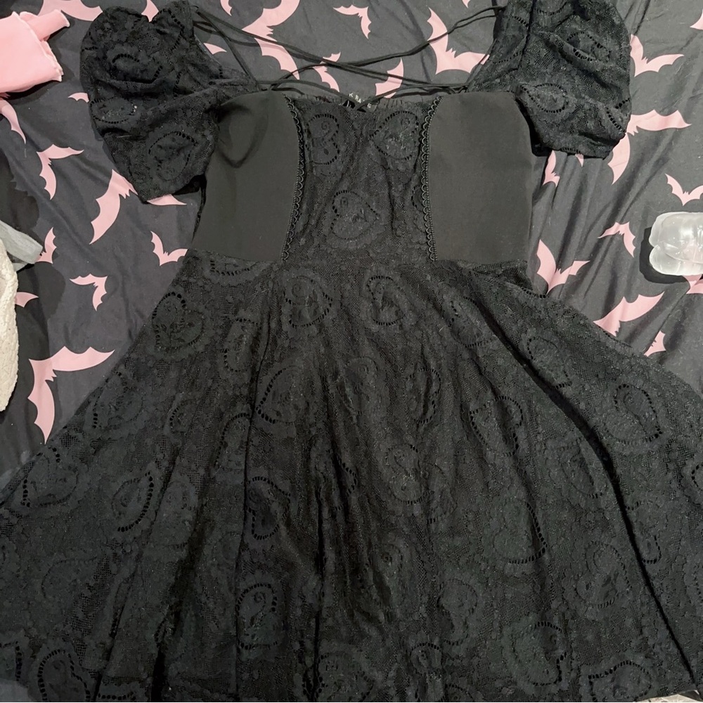 Punk rave dolls kill princess sleeve mini dress L